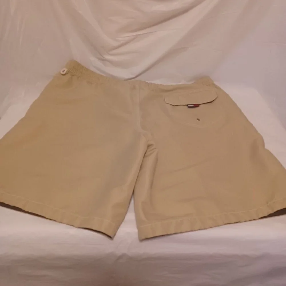 Tommy Hilfiger Swim Shorts Mens Large Tan Drawstring Hilfiger‎ Original Swimwear